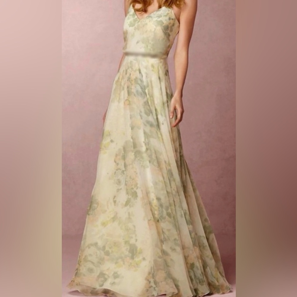Jenny Yoo Floral Spaghetti Strap Dress - Picture 12 of 12